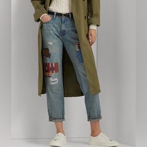 LAUREN RALPH LAUREN
PATCHWORK RELAXED TAPERED JEAN